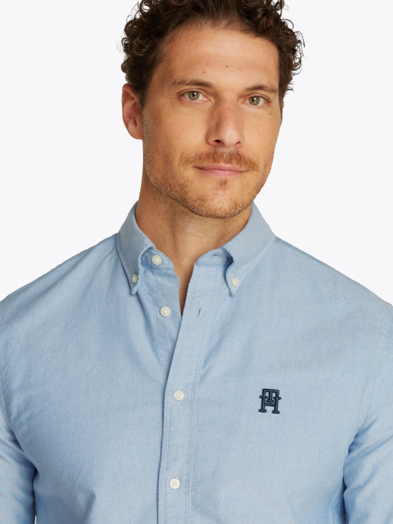 Blue Camasa Oxford Heritage Cu Croiala Regular  Barbati