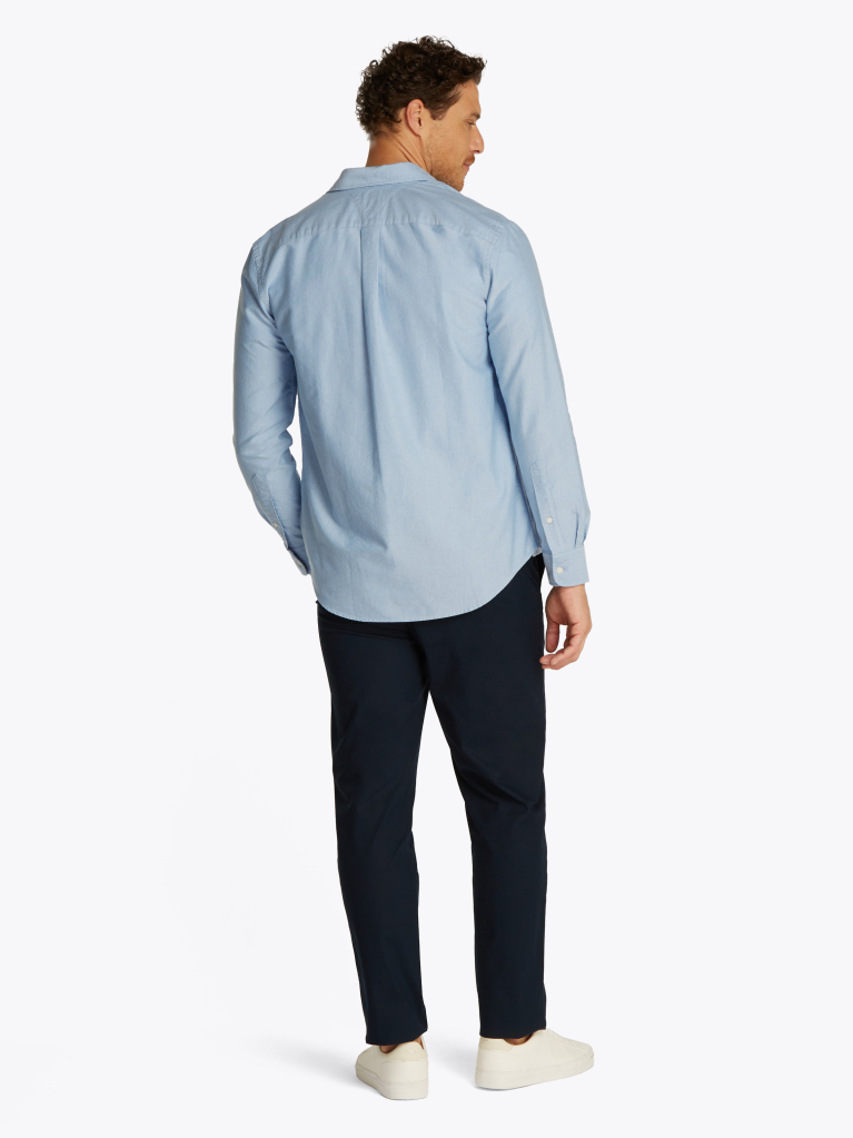 Blue Camasa Oxford Heritage Cu Croiala Regular  Barbati