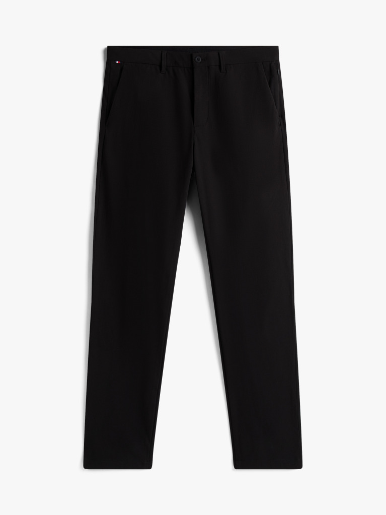 Negru Pantaloni Chino Denton TH Flex Cu Croiala Dreapta  Barbati