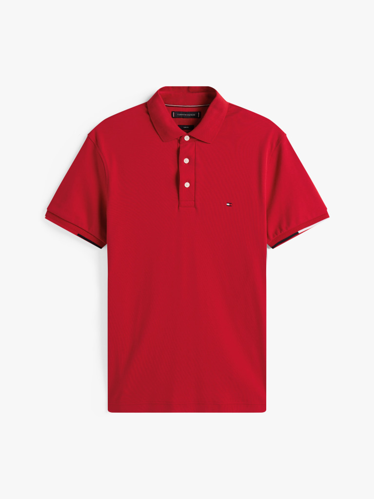 Rosu Tricou Polo Slim Fit Signature  Barbati