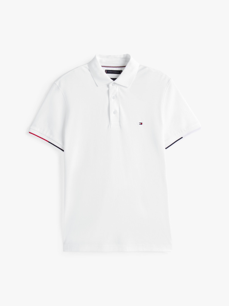 Alb Tricou Polo Slim Fit Signature  Barbati