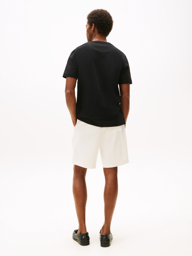 Negru Tricou Hilfiger Flock  Barbati