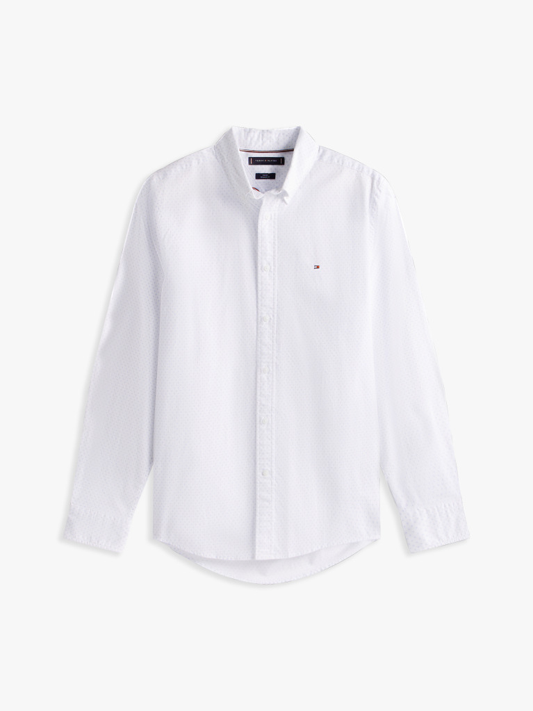 Multi Flex Poplin Fake Solid Shirt  Men