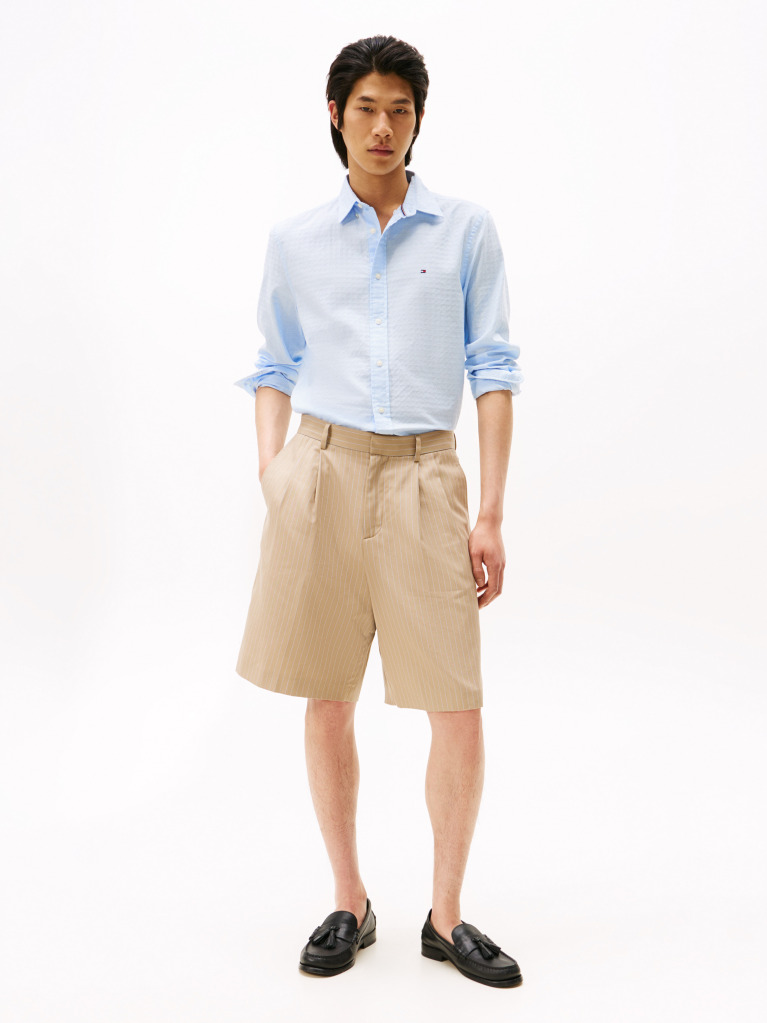 Blue Camasa Regular Fit Dobby  Barbati