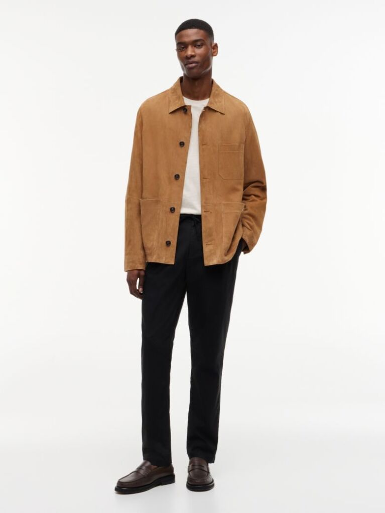 Black Performance Harlem Tapered Twill Trousers  Men