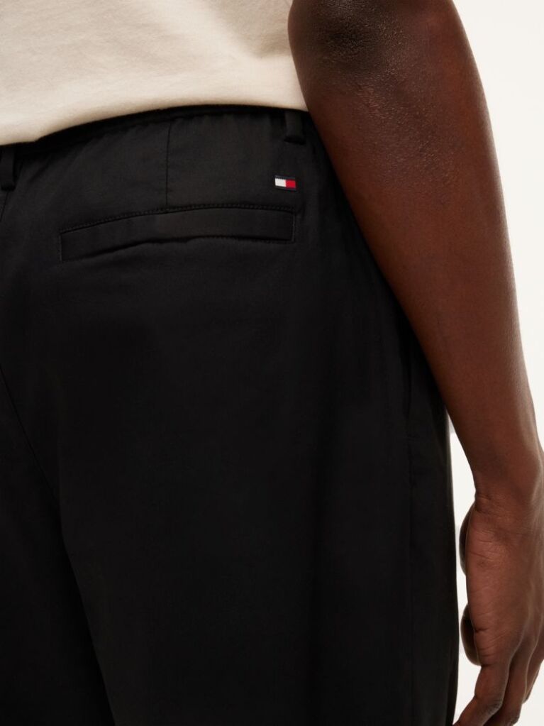 Black Performance Harlem Tapered Twill Trousers  Men
