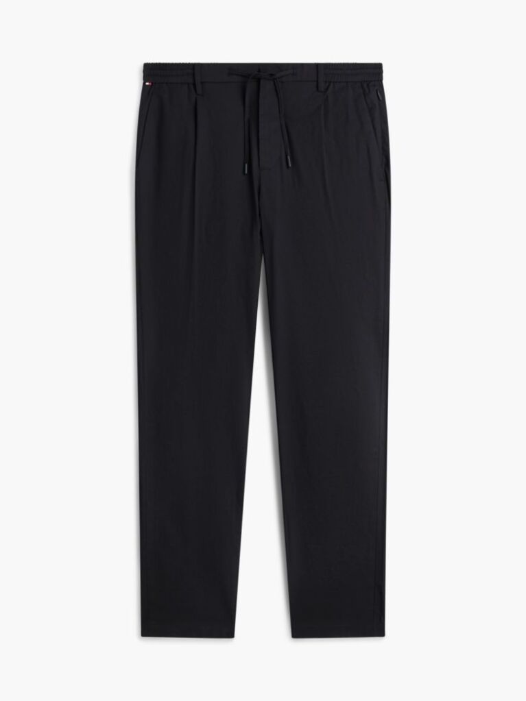 Black Performance Harlem Tapered Twill Trousers  Men
