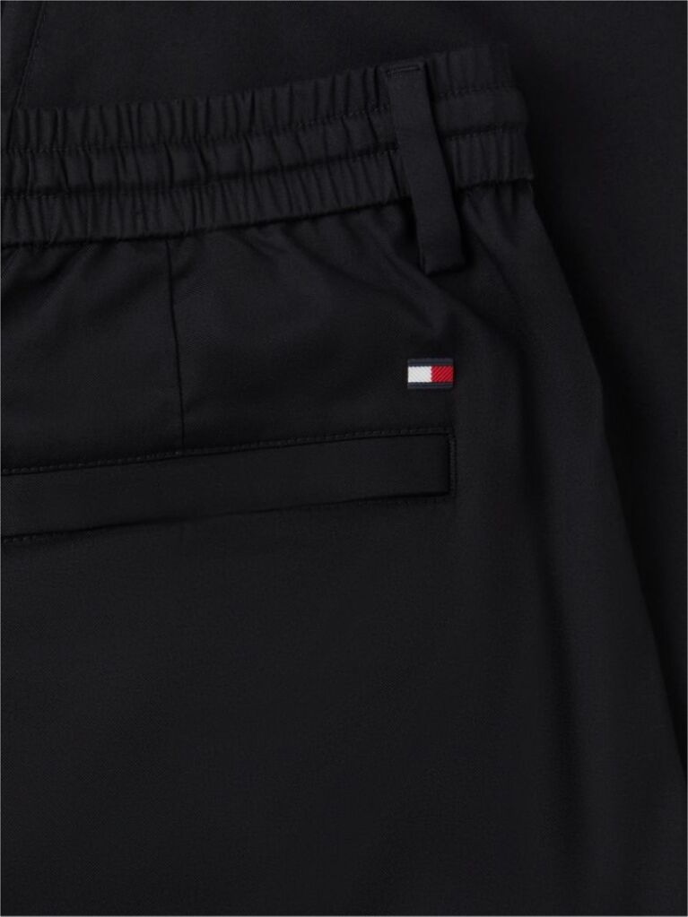Black Performance Harlem Tapered Twill Trousers  Men