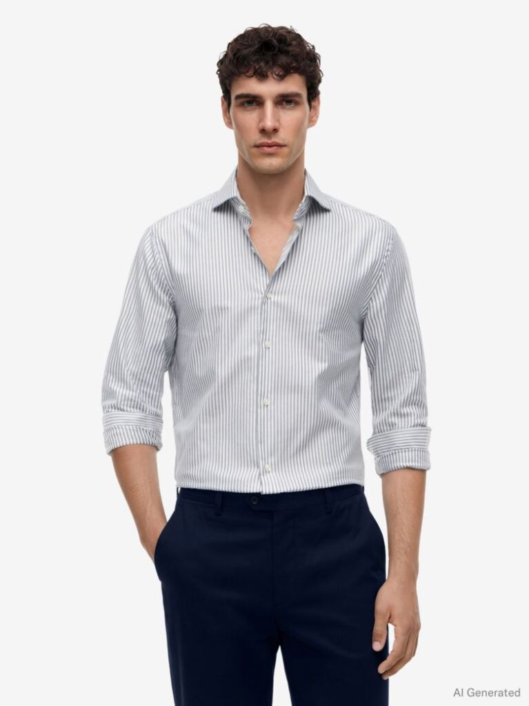 Multi Camasa Oxford Smart Casual Slim  Barbati
