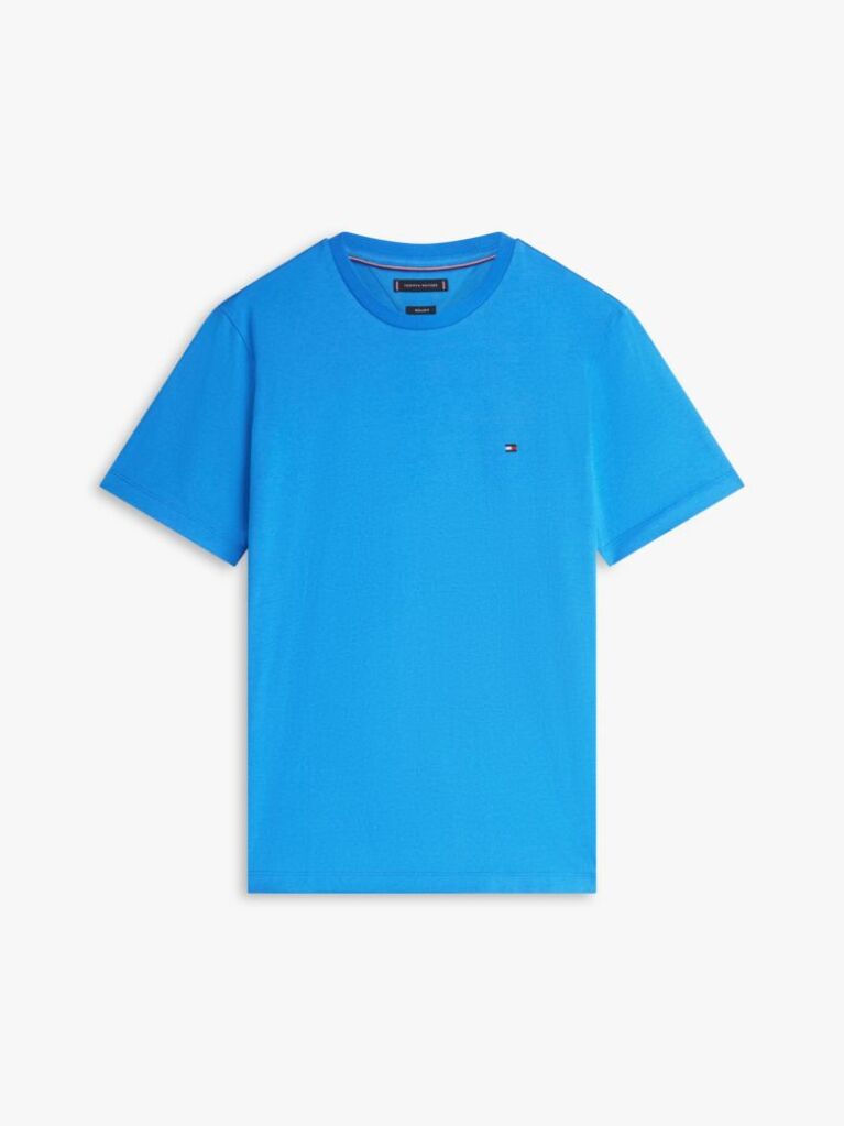 Blue Flag Embroidery T-Shirt  Men