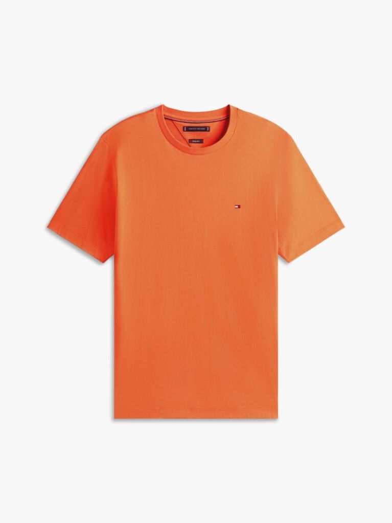 Orange Flag Embroidery T-Shirt  Men