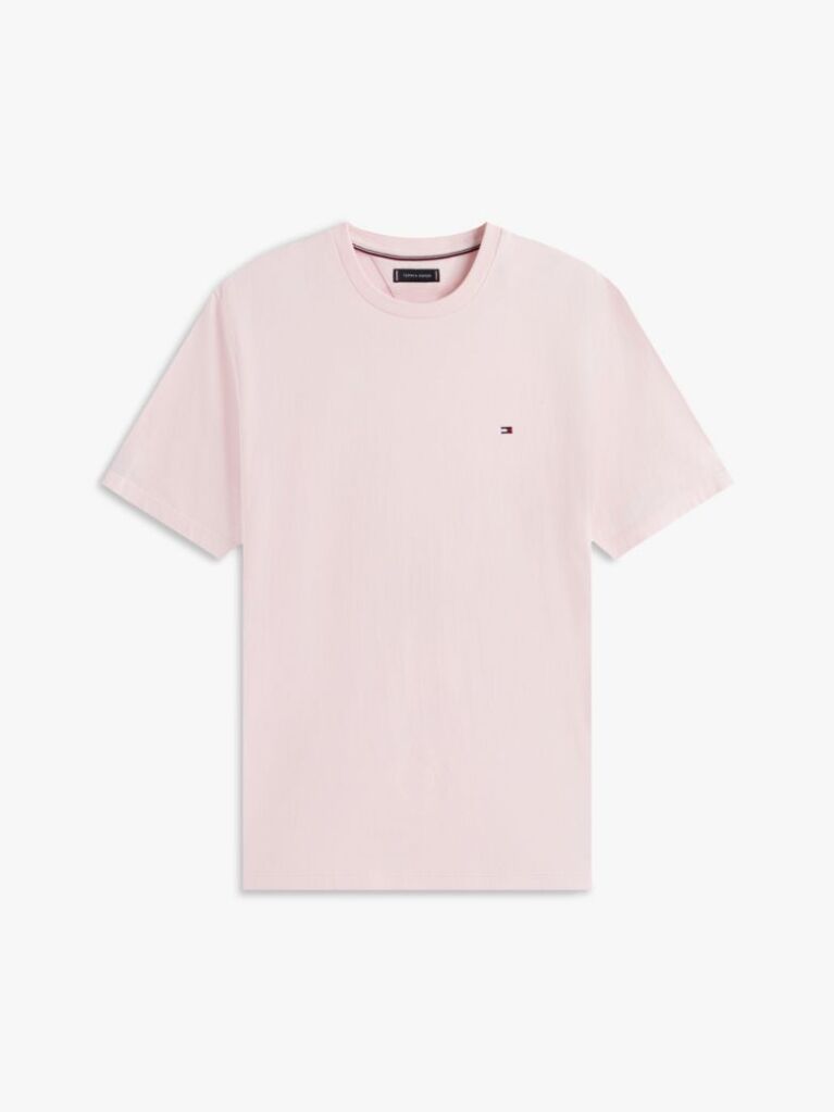 Pink Flag Embroidery T-Shirt  Men