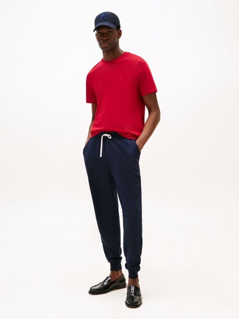 Red Flag Embroidery T-Shirt  Men