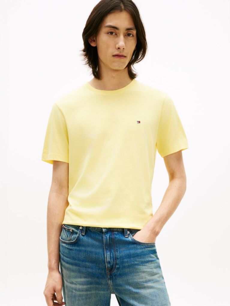 Yellow Flag Embroidery T-Shirt  Men