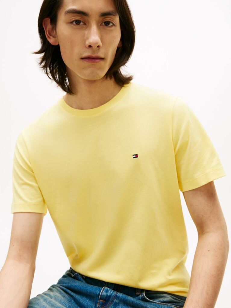 Yellow Flag Embroidery T-Shirt  Men