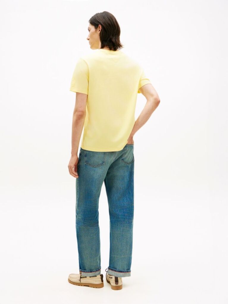 Yellow Flag Embroidery T-Shirt  Men