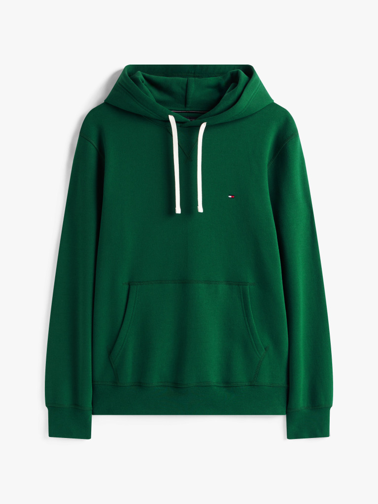 Verde Hanorac Din Fleece Cu Broderie Steag  Barbati