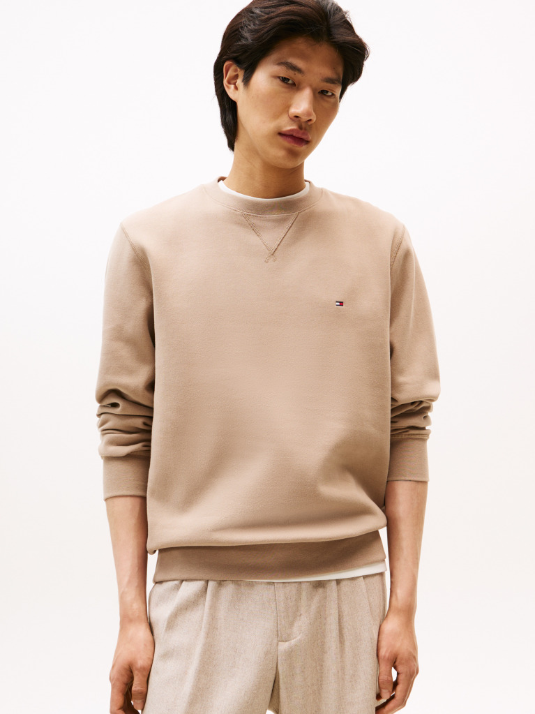 Beige Essential Fleece Sweatshirt  Men