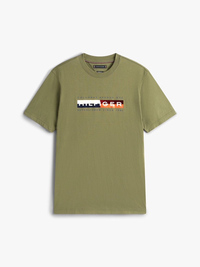 Green Logo Crew Neck T-Shirt  Men