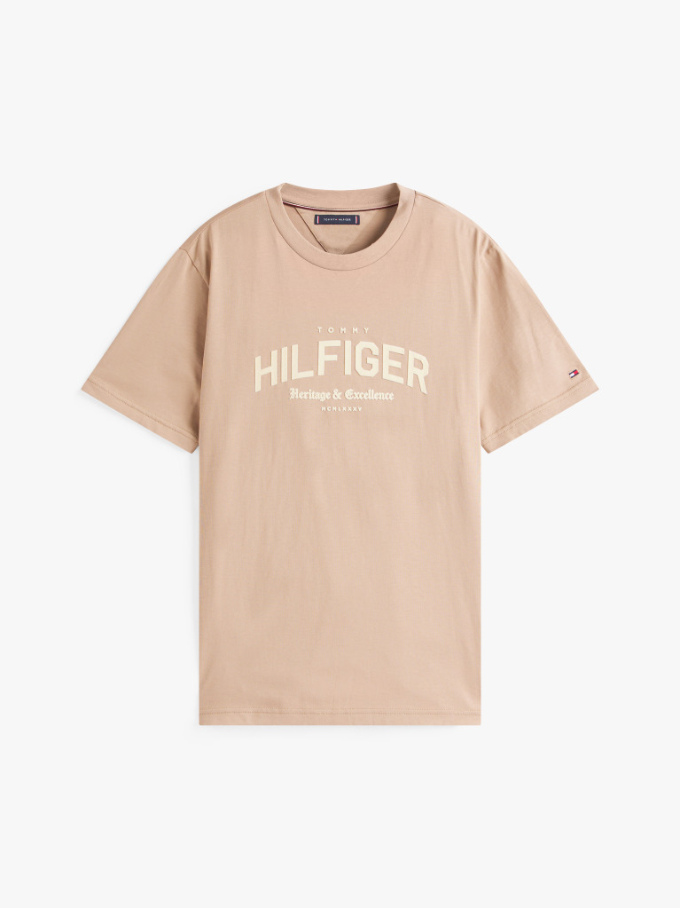Bej Tricou Hilfiger Monotype  Barbati