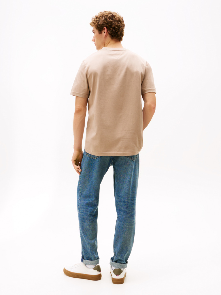 Bej Tricou Hilfiger Monotype  Barbati