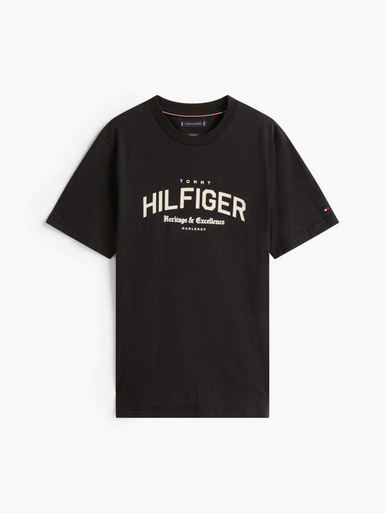 Negru Tricou Hilfiger Monotype  Barbati