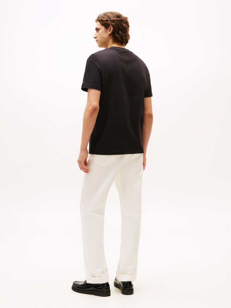 Negru Tricou Hilfiger Monotype  Barbati