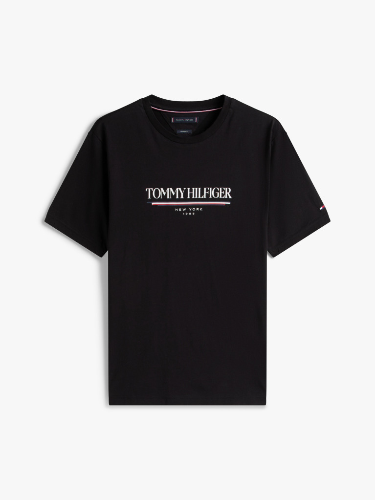 Black Logo Crew Neck T-Shirt  Men