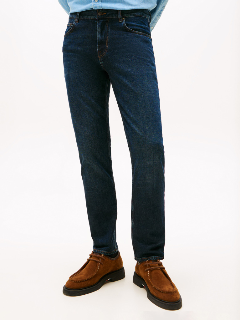 Blue Straight Denton Bleevker Jeans  Men