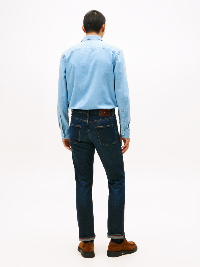 Blue Straight Denton Bleevker Jeans  Men