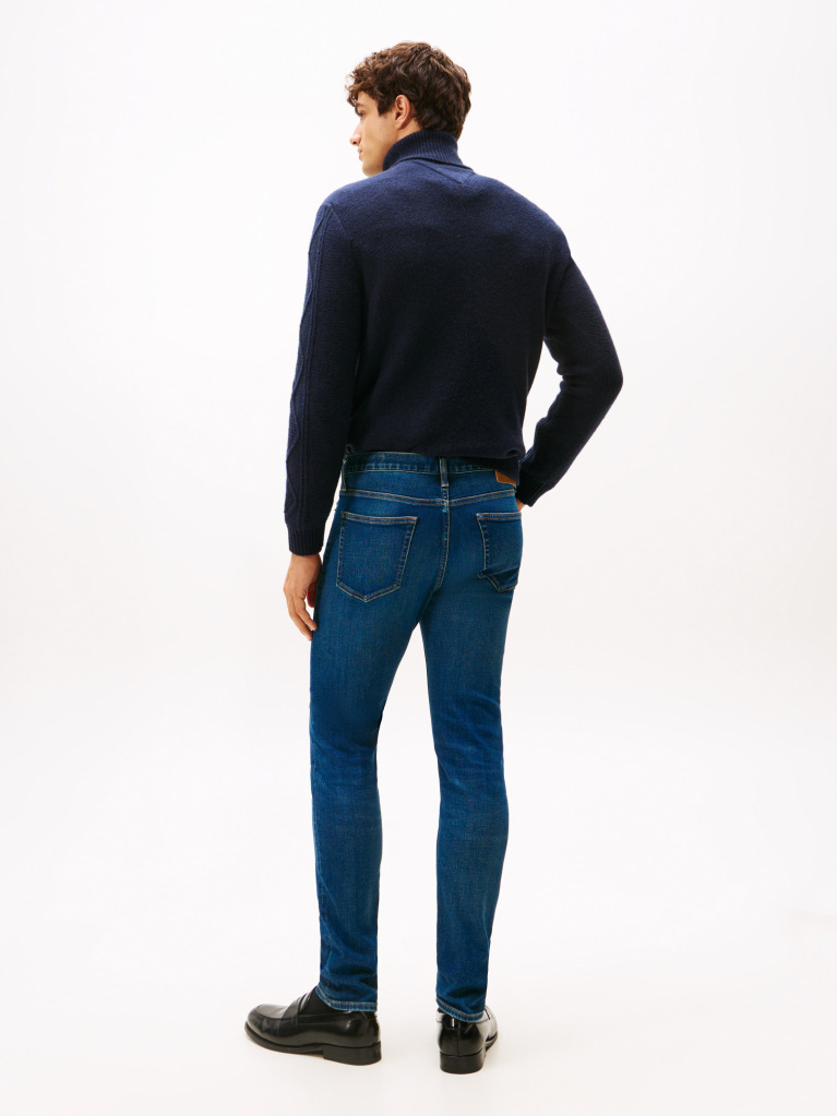 Blue Bleecker Whiskered Slim Jeans  Men