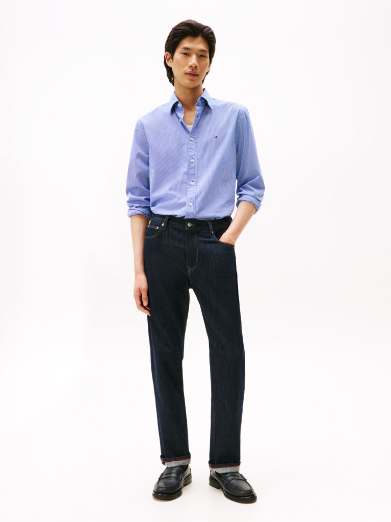 Blue Camasa Regular Gingham TH Flex  Barbati