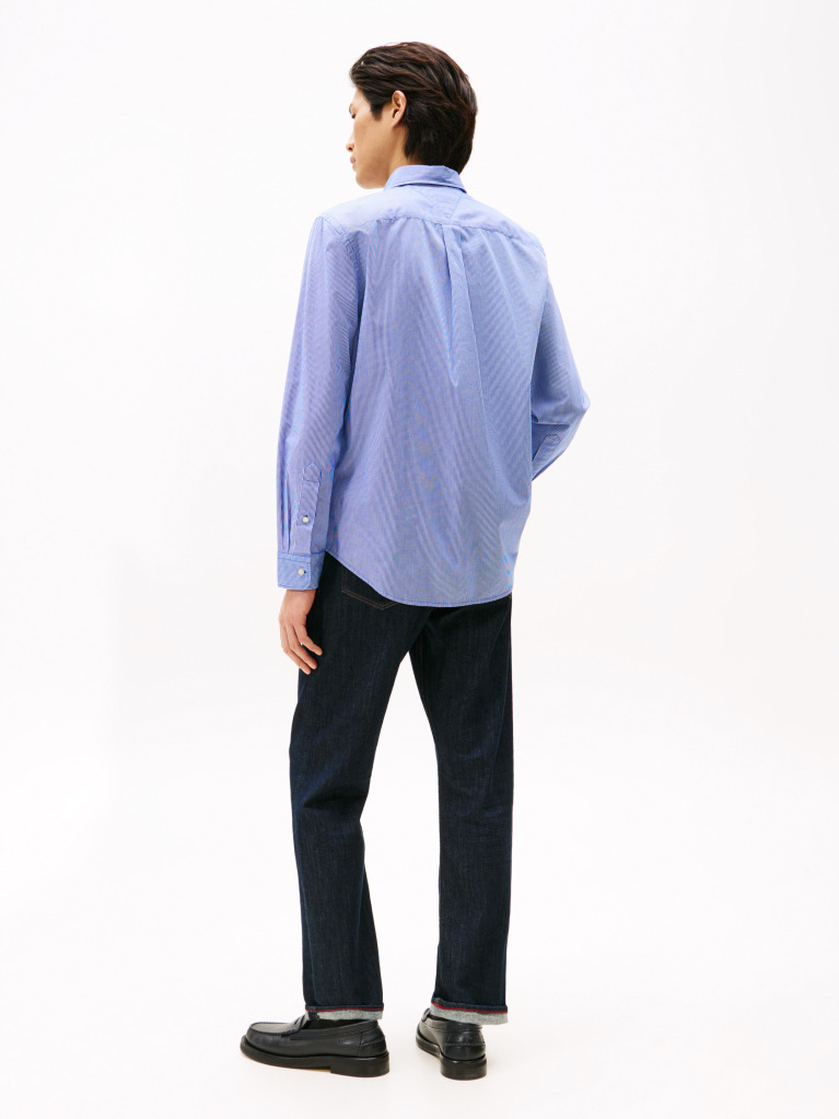 Blue Camasa Regular Gingham TH Flex  Barbati