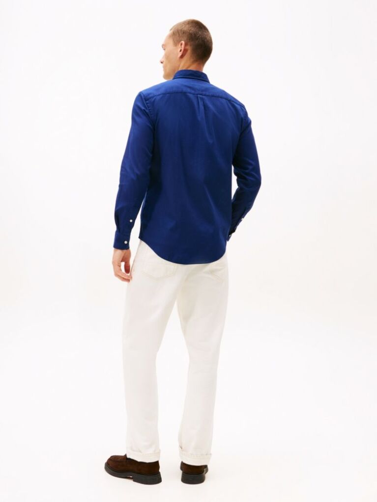 Blue Camasa Slim Yarn Dyed Dobby  Barbati