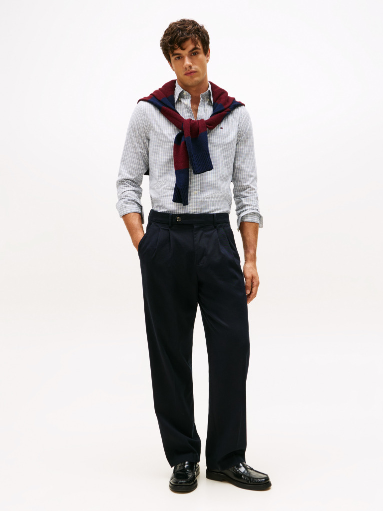Multi TH Flex Regular Fit Tartan Shirt  Men