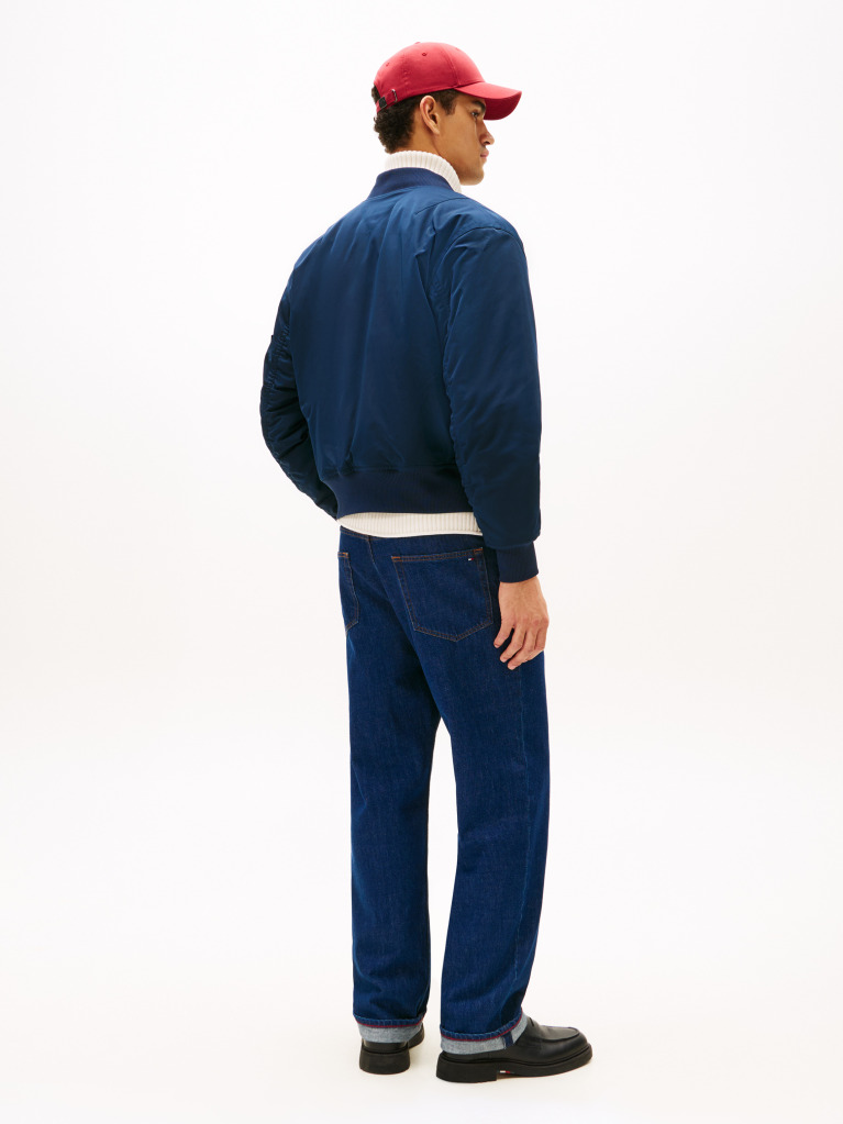 Blue Geaca Bomber Relaxata Hidrofuga  Barbati