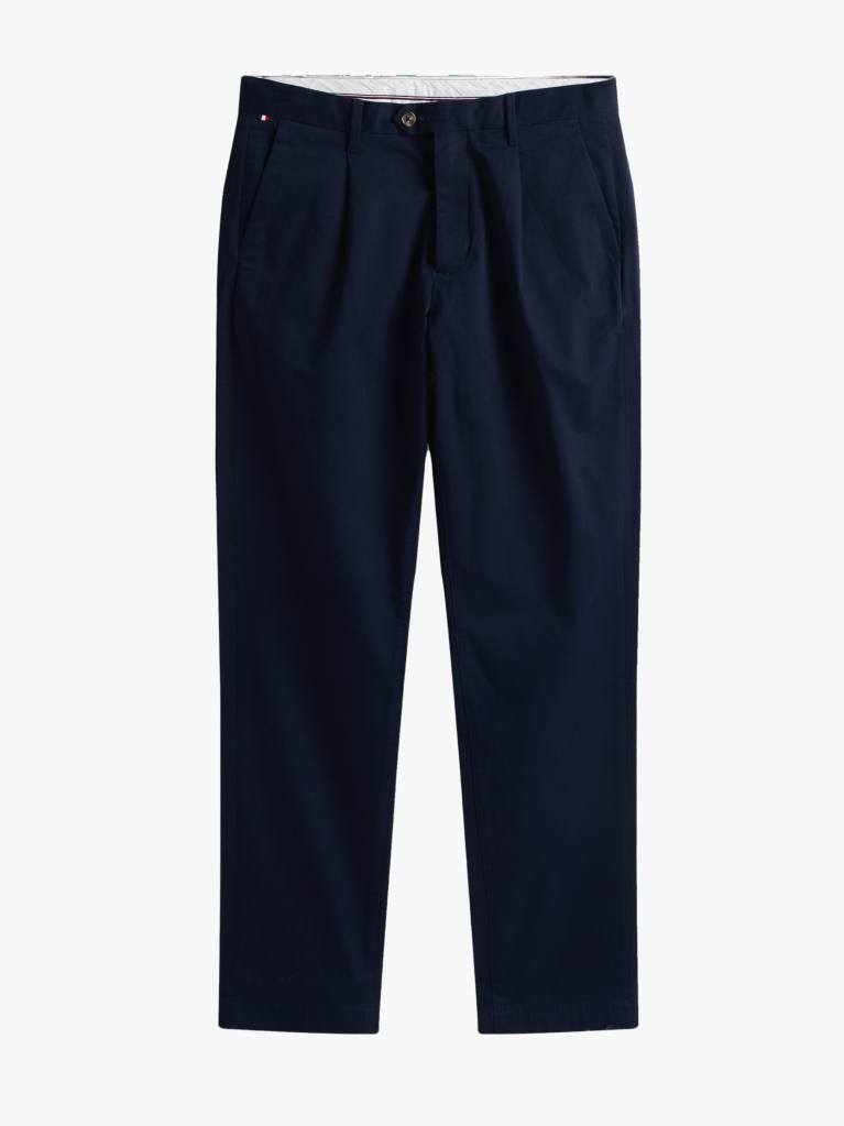 Blue Harlem Satin Relaxed Chinos  Men