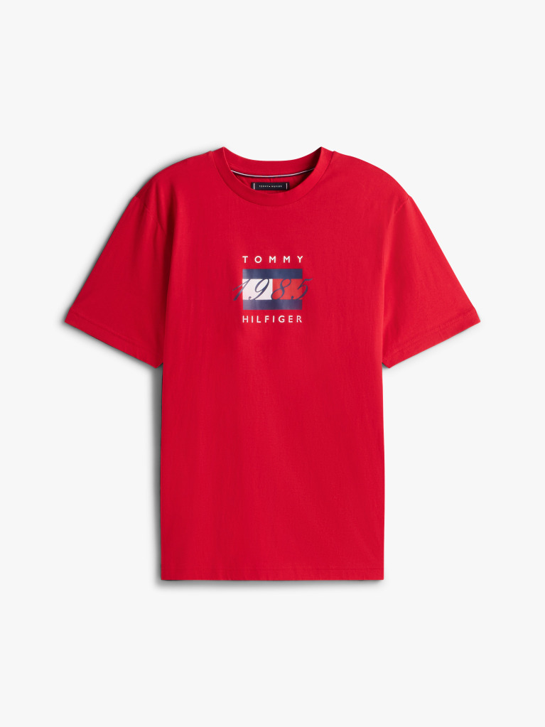Red Flag Graphic Jersey T-Shirt  Men