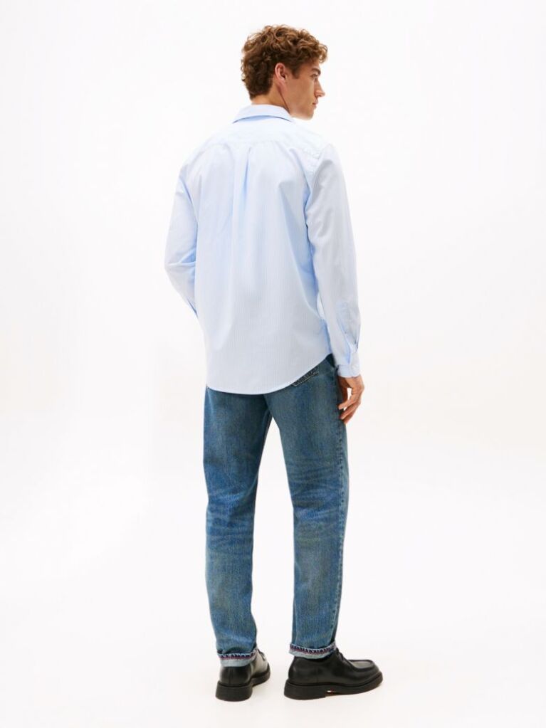 Multi Camasa TH Flex Din Poplin Cu Croiala Regular  Barbati