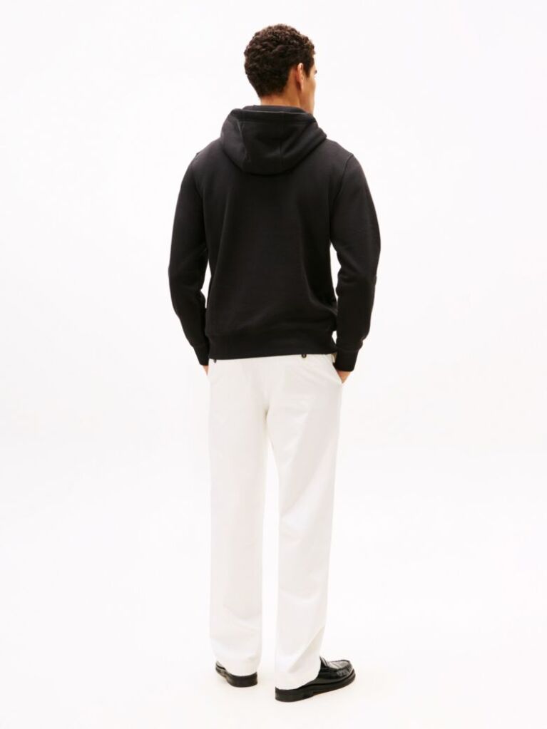 Negru Hanorac Fleece Cu Gluga Flex Cu Logo Grafic  Barbati