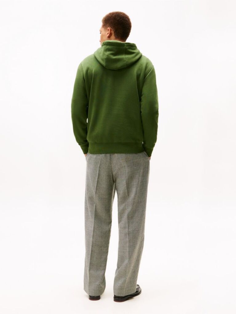 Verde Hanorac Fleece Cu Gluga Flex Cu Logo Grafic  Barbati