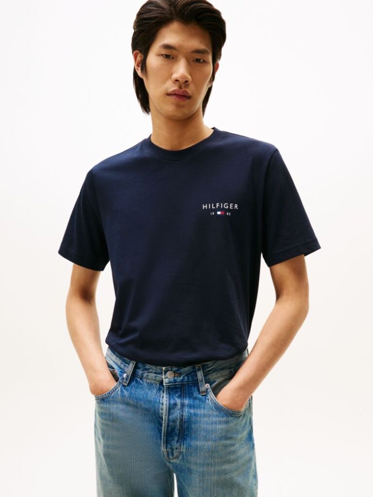 Blue Logo Regular T-Shirt  Men