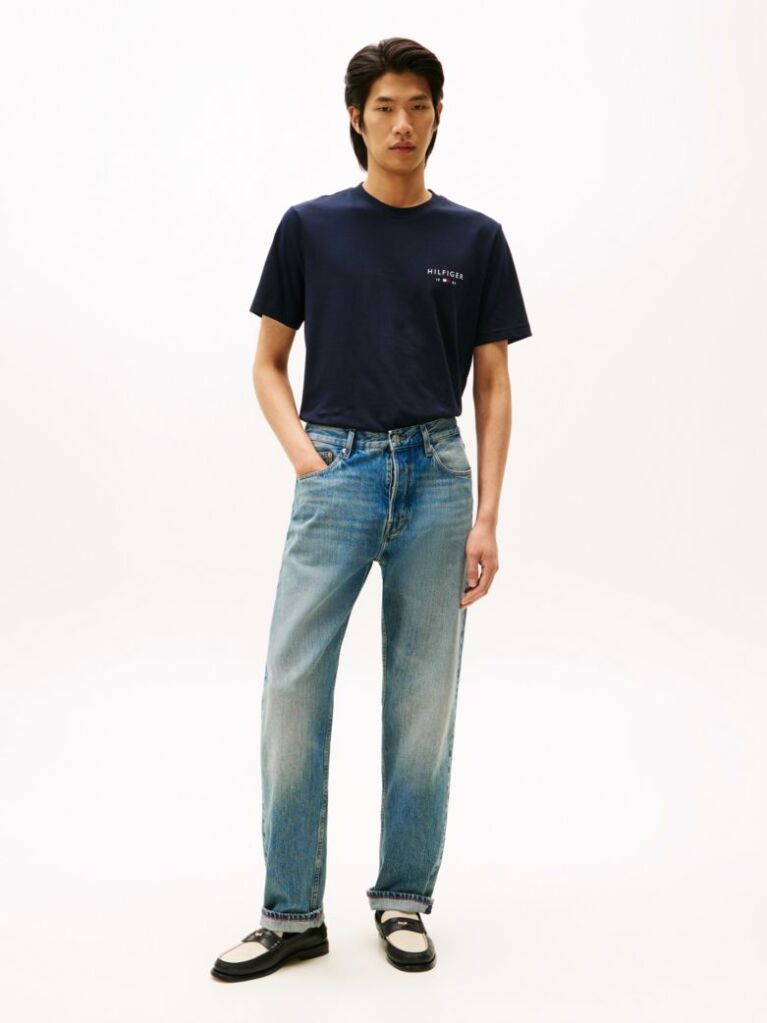 Blue Logo Regular T-Shirt  Men