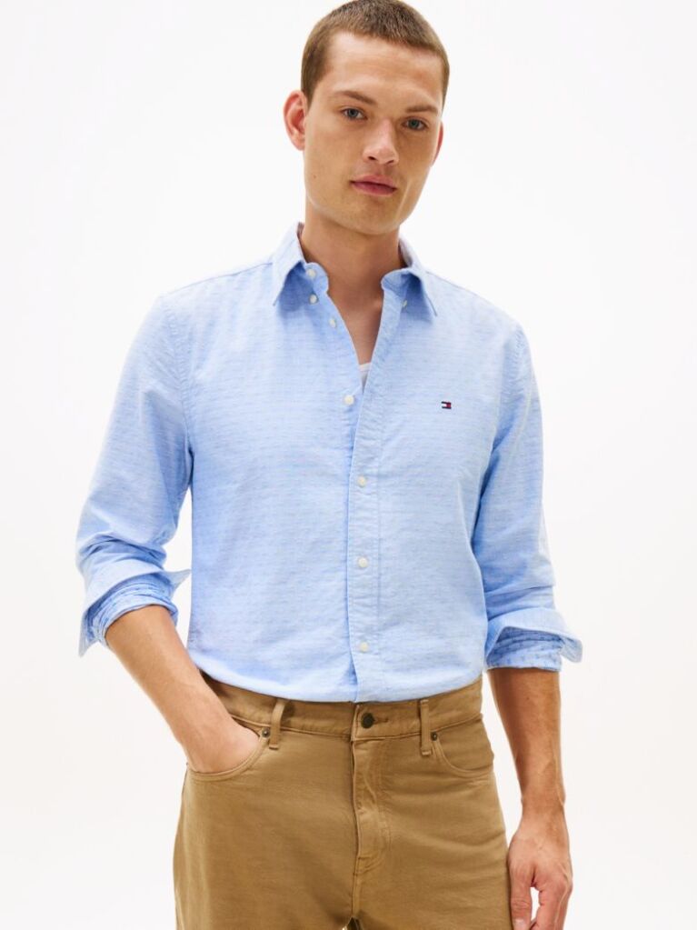 Multi Camasa Oxford Dobby Cu Croiala Regular  Barbati
