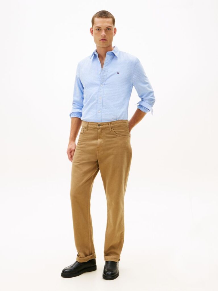 Multi Camasa Oxford Dobby Cu Croiala Regular  Barbati