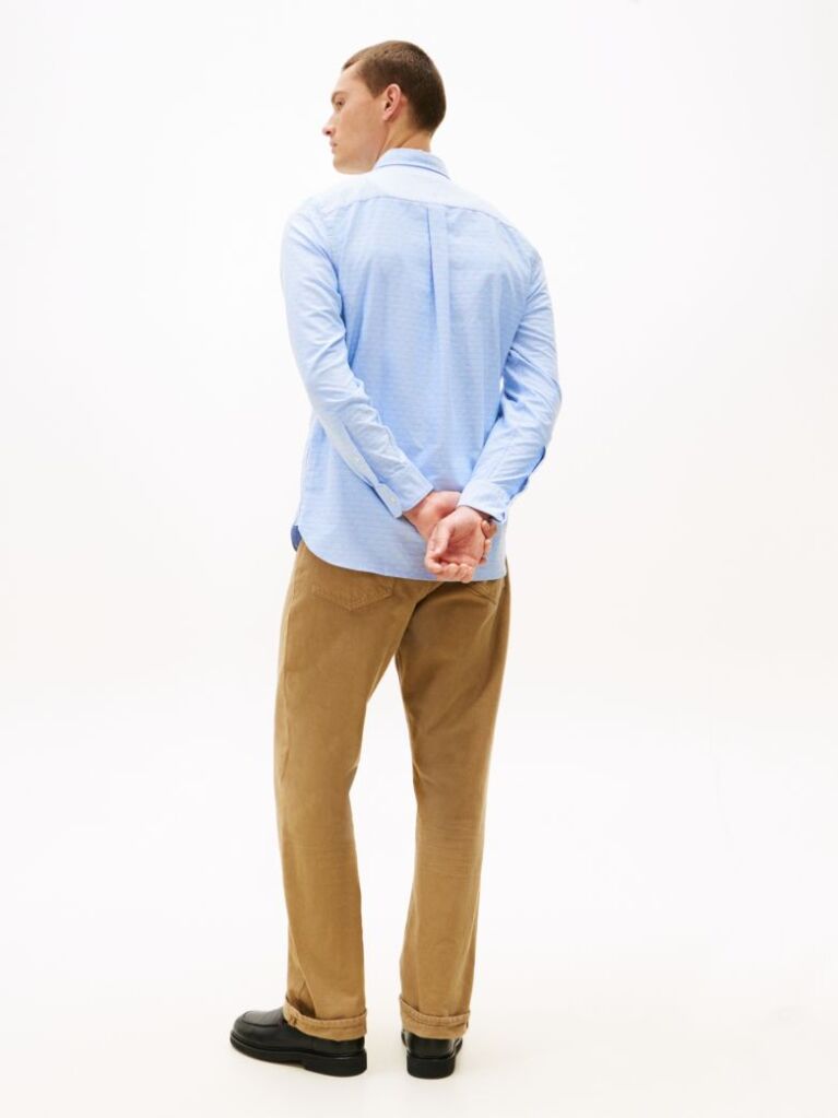 Multi Camasa Oxford Dobby Cu Croiala Regular  Barbati