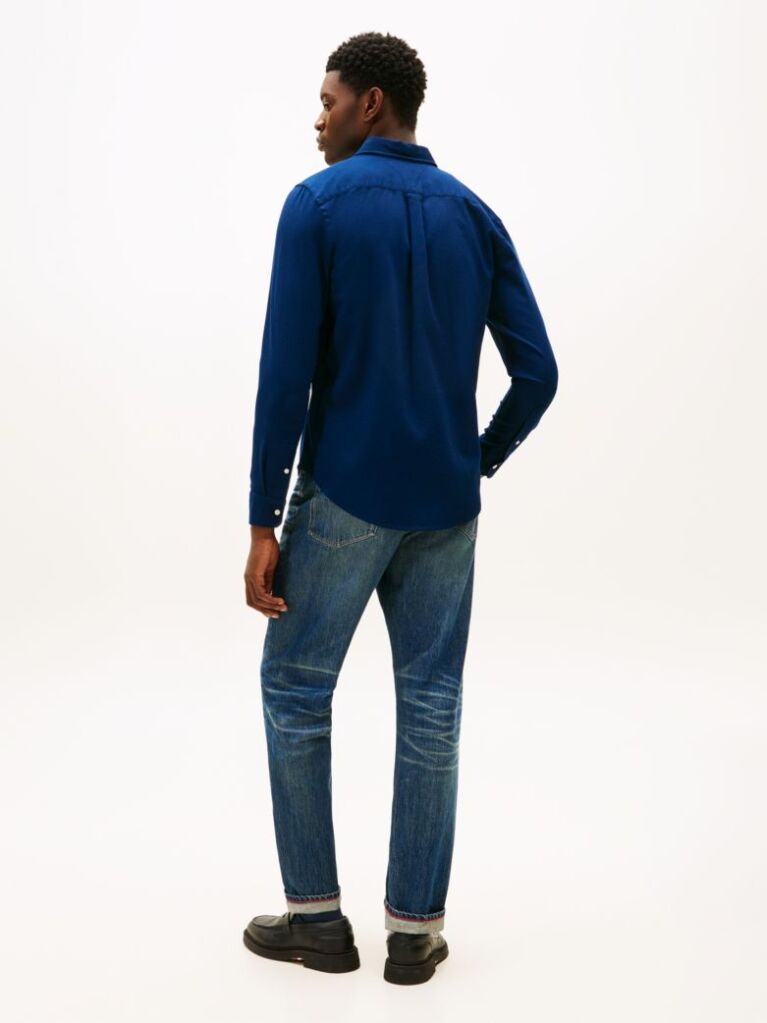 Blue TH Flex Dobby Slim Fit Shirt  Men