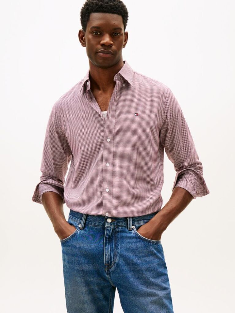 Multi Regular Fit Gingham Oxford Shirt  Men