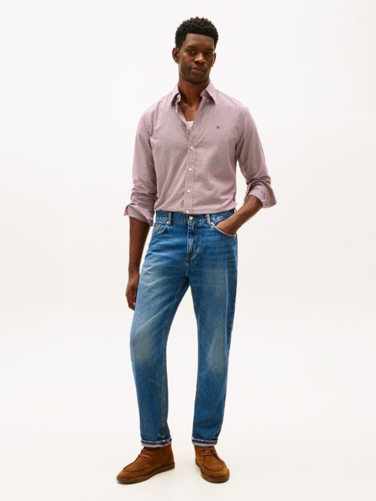 Multi Regular Fit Gingham Oxford Shirt  Men