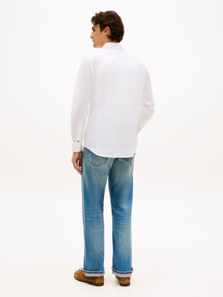 Alb Smart Casual Camasa TH Flex Cu Croiala Regular  Barbati